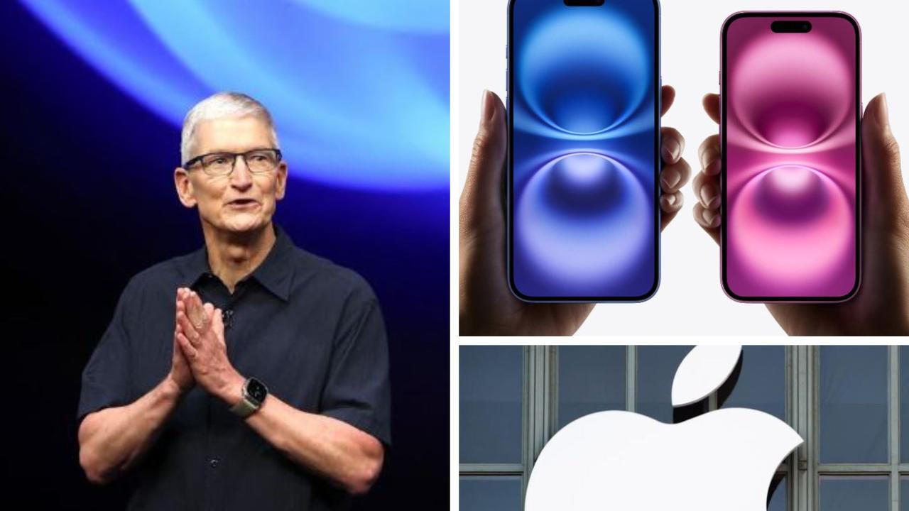 Apple chief executive Tim Cook says the new iPhones have been ‘built from the ground up’ for AI.