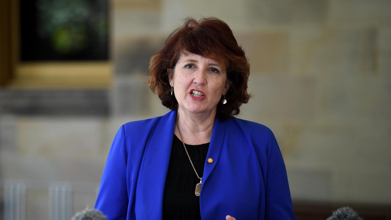 BRISBANE, AUSTRALIA - NewsWire Photos - SEPTEMBER 15, 2021.Queensland Member for Maroochydore Fiona Simpson speaks during press conference at Parliament House. Picture: NCA NewsWire / Dan Peled