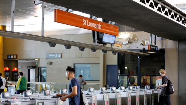 Peak hour passenger numbers are down on the north shore rail line.