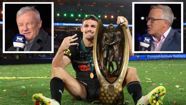 The NRL's grand final call has sparked a heated clash. Photo: Fox Sports and Getty Images