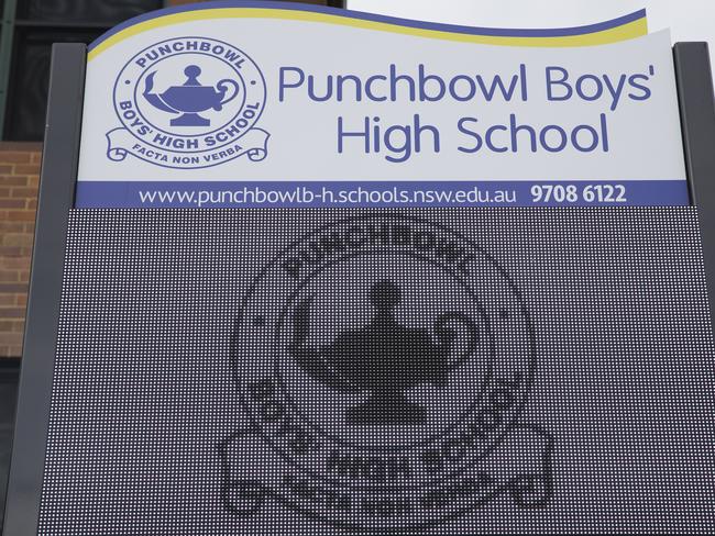 Punchbowl Boys’ High School where concerns have been raised about the lack of staff unity.