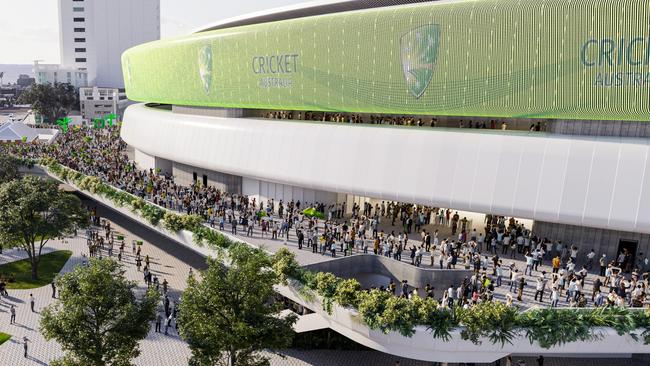 A concept for a redeveloped Gabba