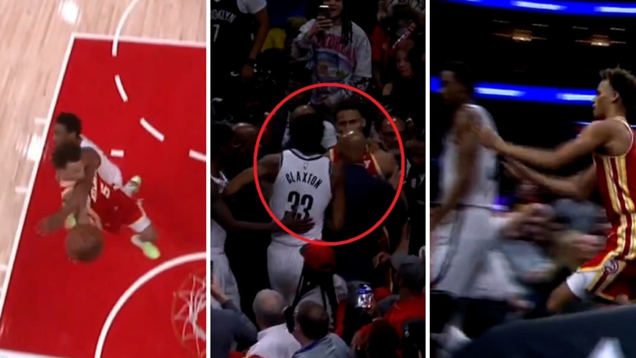 ‘You can’t do that’: Nets player ejected for ‘unnecessary’ foul on Australian Dyson Daniels