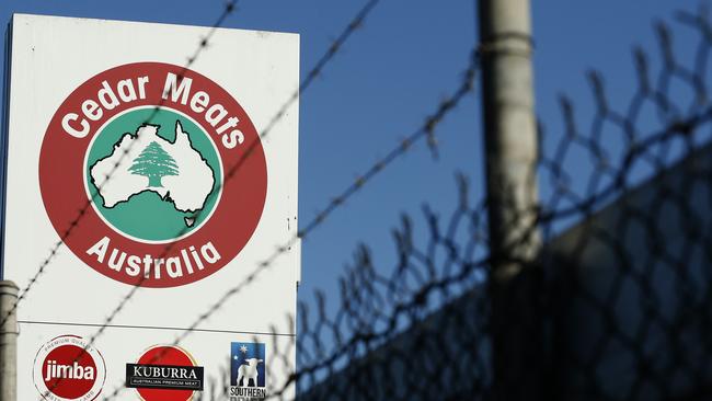The Cedar Meats abattoir in Brooklyn in Melbourne. Picture: Getty Images