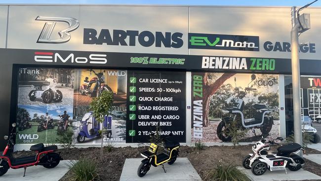 Bartons’ new Benzina Zero showroom at Capalaba.