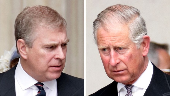 Prince Andrew and King Charles.