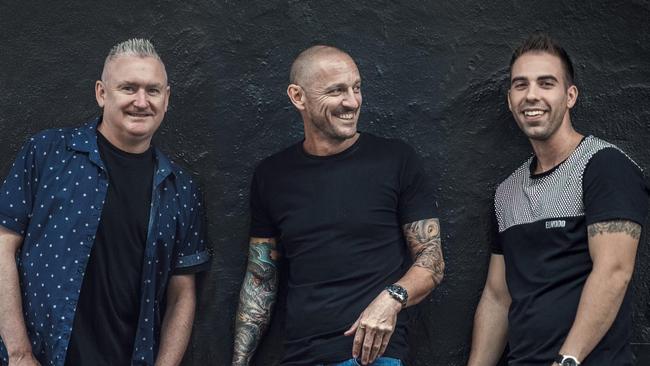Darren Gilmore from The Mens Room with his work mates.