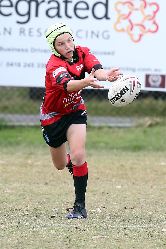A Rugby League Gold Coast junior gala day at Burleigh Bears Junior Rugby League Club. Under 14s. Mudgeeraba vs Helensvale. 5 September 2021 Miami Picture by Richard Gosling