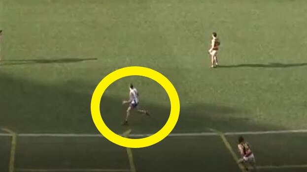 This is a 50m penalty in the AFL.