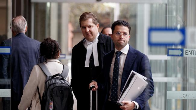 Lawyers for Nine leave the Supreme Court on Friday after the court dismissed the appeal of Ben Roberts-Smith over war crime allegations. Picture: Nikki Short/NewsWire