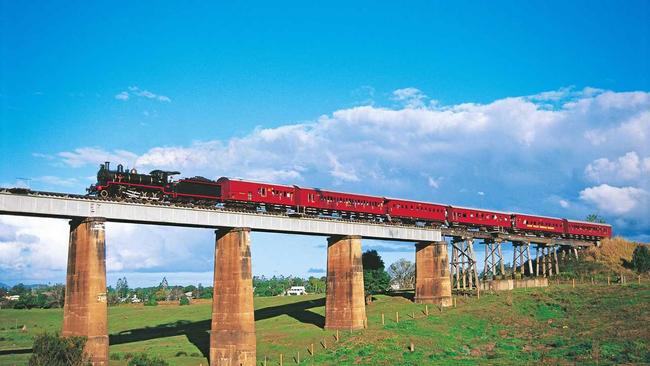 The Valley Rattler Steam Train is a fun and historic way to see the gorgeous Gympie countryside. Photo by Tourism and Events Queensland. Picture: Eric Taylor