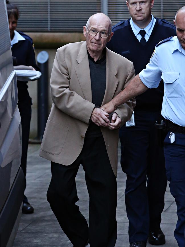 Roger Rogerson leaves the Supreme Court in 2016. Picture: Adam Yip/The Daily Telegraph