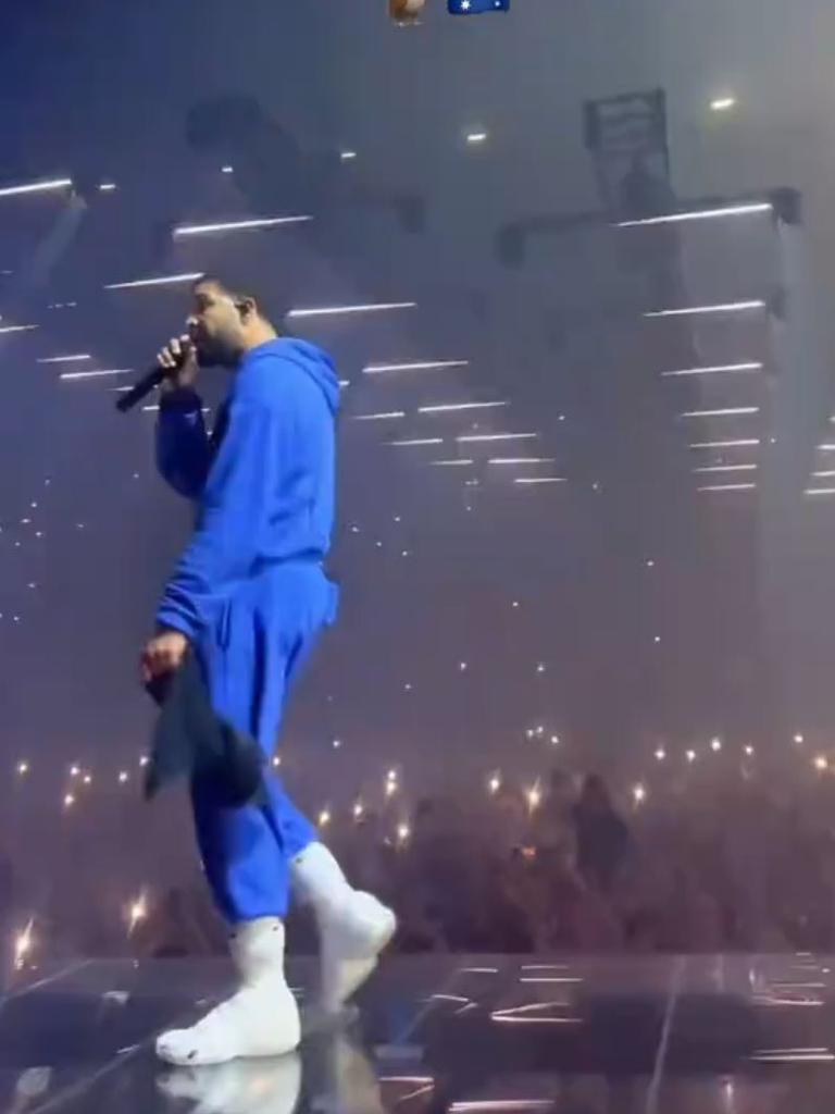 Drake performing in Brisbane. Picture: TikTok