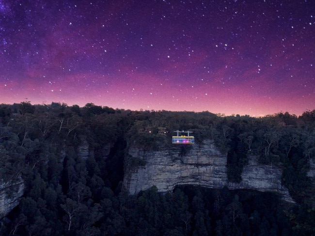 Light Up the Night will be held at Scenic World for just over two weeks. Picture: Scenic World