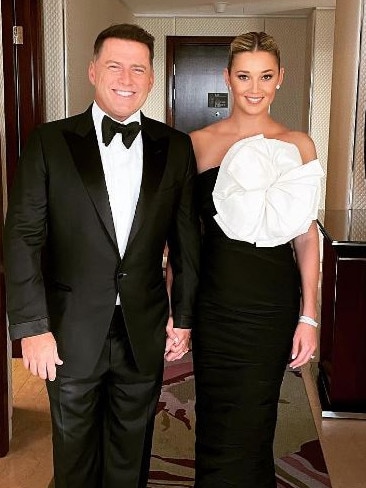 Karl and Jasmine Stefanovic tried to diffuse the fight. Picture: Instagram