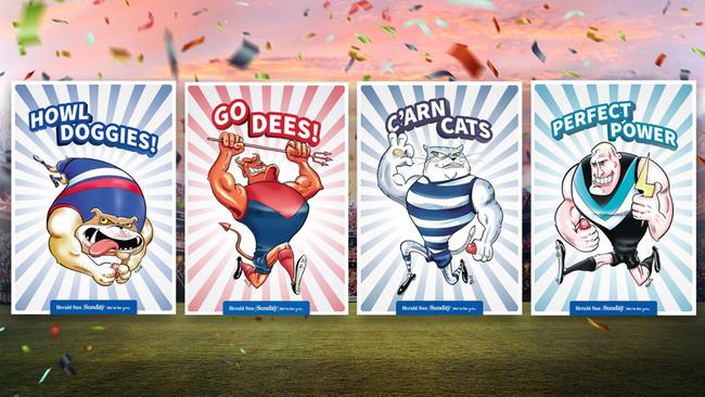 Download your prelim finalists mascot posters.