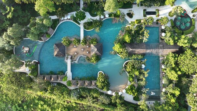 The tropical pool at the Movenpick Resort and Spa Jimbaran Bali.