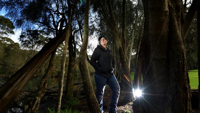 Filmmaker Bianca Biasi at Deep Creek Reserve, North Narrabeen. Picture: Troy Snook