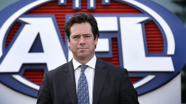 AFL CEO Gillon McLachlan outside AFL House. Picture: David Caird