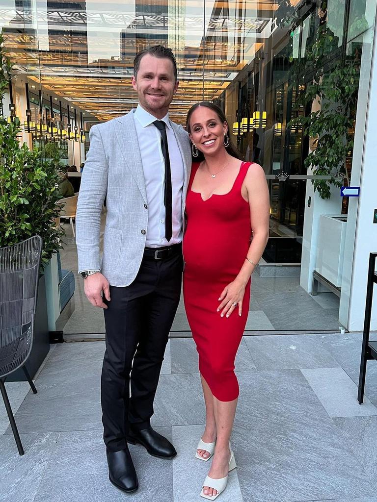 Patrick and Mardi Dangerfield, who welcomed a third child in October. Picture: Instagram