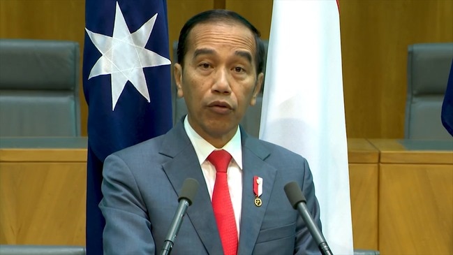 Indonesian President Widodo makes joint statement with Scott Morrison