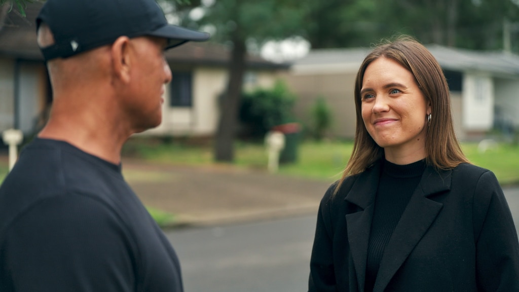 Marlee Silva and rather Rod Silva in the SBS documentary Skin in the Game.