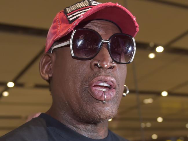 Retired American professional basketball player Dennis Rodman. Picture: AFP