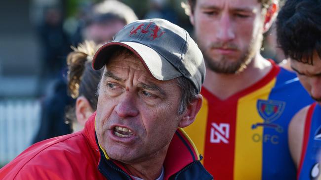 Old Ignatians coach Damian Boots was thrilled with his team’s win over Goodwood. Picture: Brenton Edwards