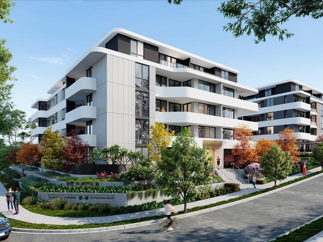 A $79m proposal for seven residential apartment complexes at 60 Pelican Rd, Schofields has been lodged to Blacktown Council. Picture: Design Corp Architects