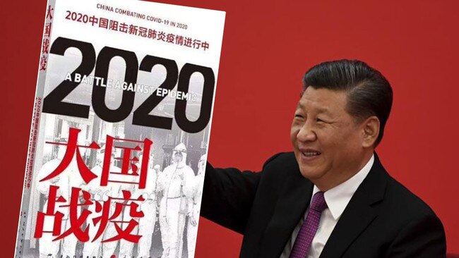 Chinese President Xi Jinping's book "A Great Power's Battle Against Epidemic" doesn't appear to be available. Pictures: Supplied/AP