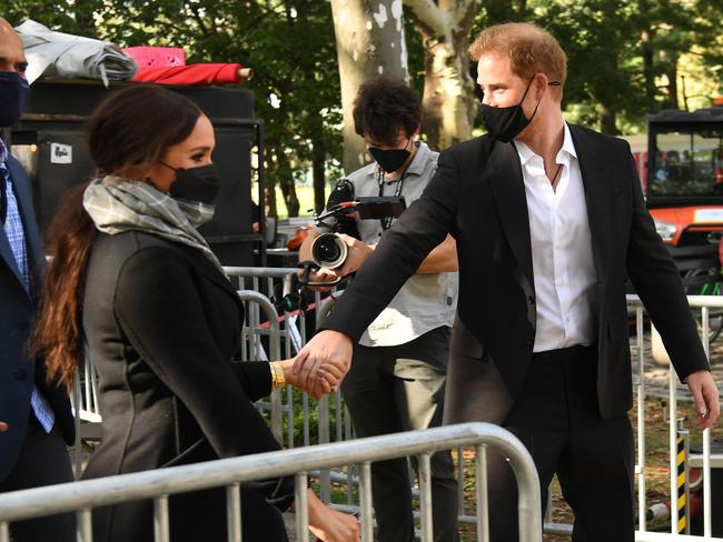 Prince Harry and Meghan Markle during their recent visit to New York. Picture: Getty Images