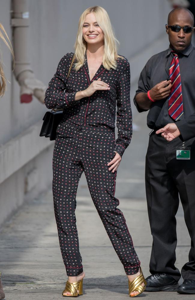 Margot Robbie is seen at ‘Jimmy Kimmel Live’ on June 28, 2016 in Los Angeles, California. Picture: Getty