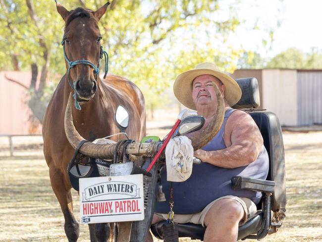 Daly Waters Historic Pub owner Tim Carter says the offenders have no fear of the law’s consequences. Picture: Floss Adams.