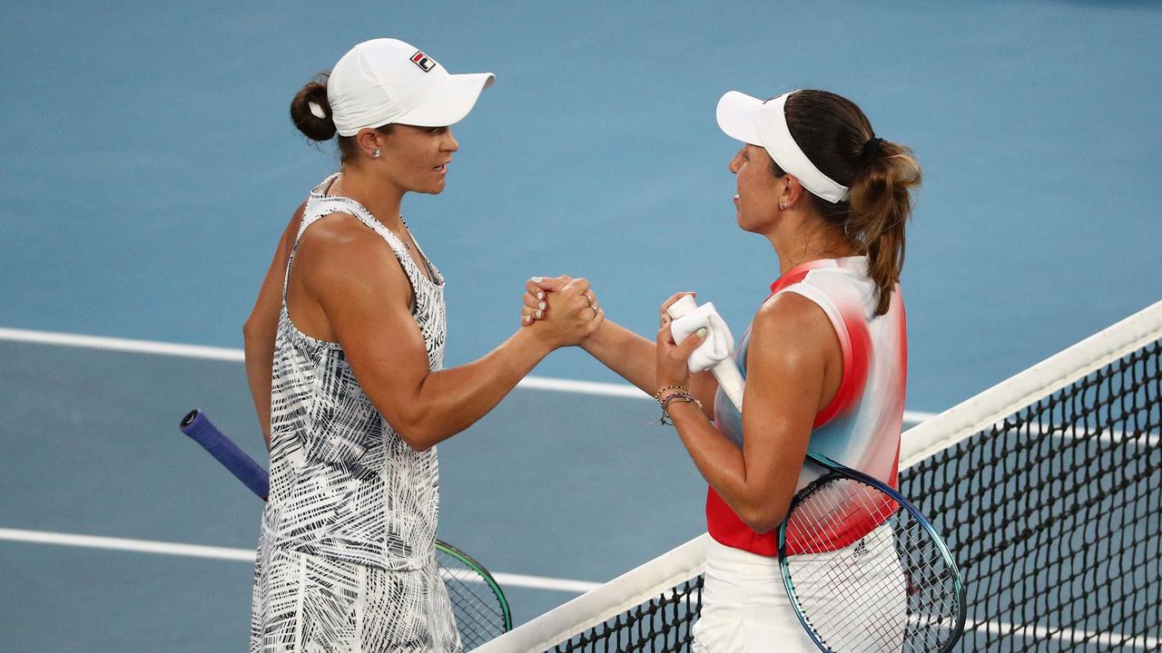 Barty also had great things to say about Pegula, saying the American forced her to play her best. Picture: Aaron Francis / AFP