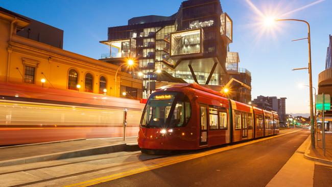 Newcastle’s new light rail network is part of a plan to ditch the city’s previous drab image.