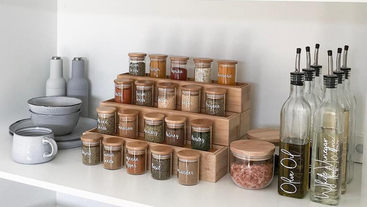 The $36 DIY Kmart wooden spice rack hack organisers love.