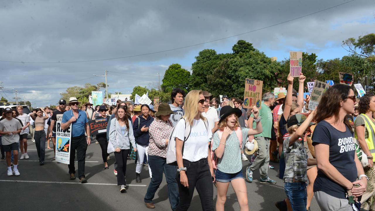 A School Strike for Climate protest was held in Byron Bay on Friday, May 21, 2021. Picture: Liana Boss