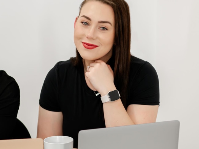 Marketing co-ordinator Jade Reece, 26, who recently took a 20 per cent pay cut to work fully remotely at her home in Yarrabilba, Queensland.