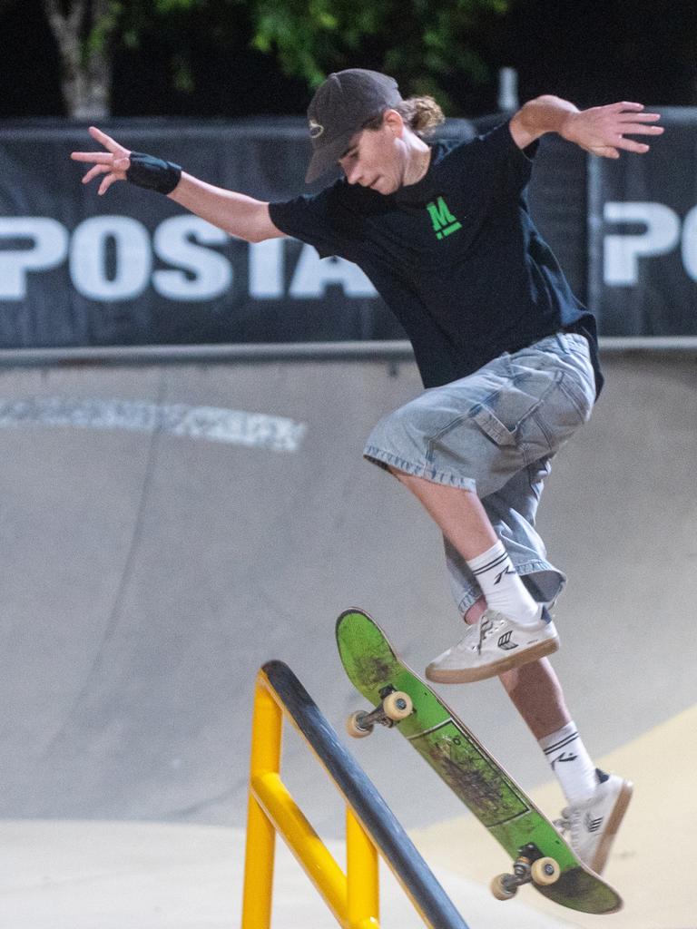 Jack Lewis at Rumble On The Reef Sugar Bowl Skatepark Saturday 23 September 2023 Picture:Michaela Harlow