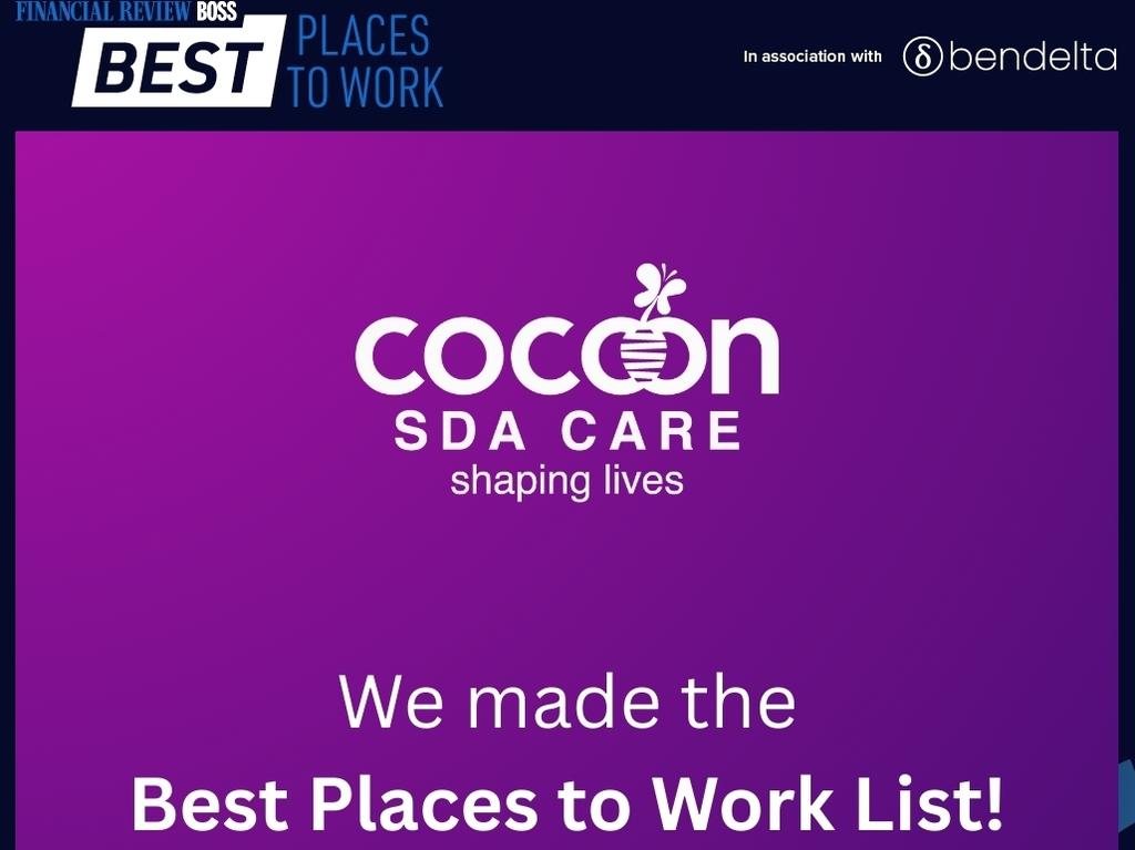 Cocoon SDA Care’s website. Picture: Supplied