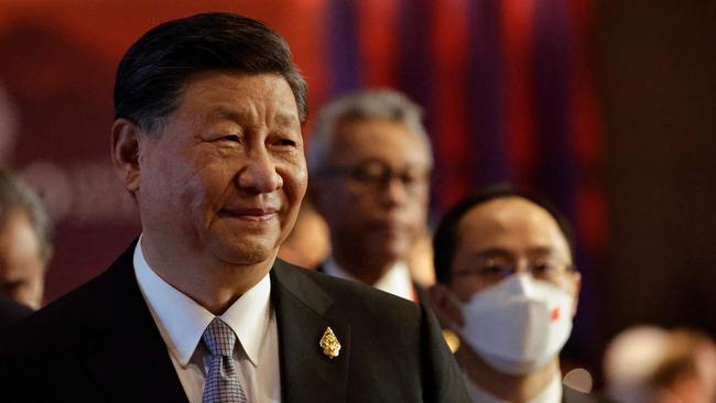 Xi Jinping attends a session during the G20 Summit in Nusa Dua. Picture: AFP.