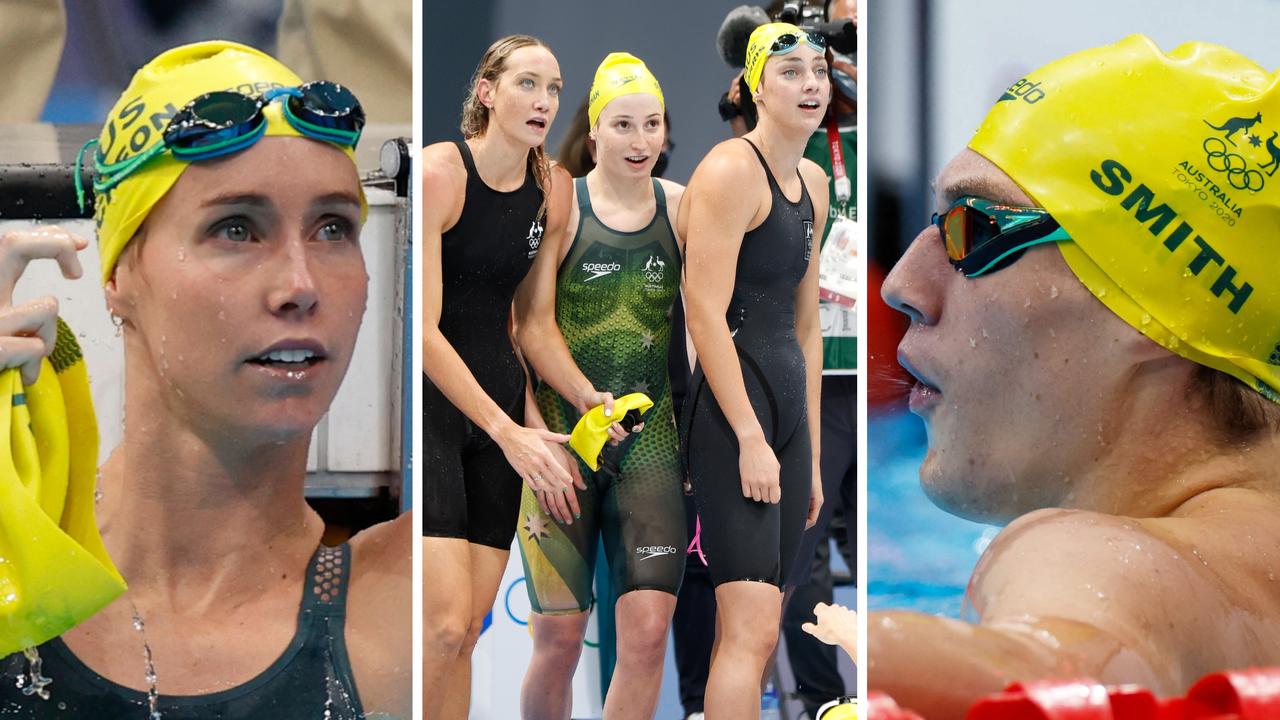 Australia's swim team had a strong first night.