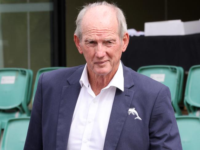 DolphinsÃ Head Coach Wayne Bennett, also there was chief executive Terry Reader and Ram Kangatharan the Budget Direct Managing Director & CEO, at Toowong, on Wednesday 18th May 2022 - Photo Steve Pohlner