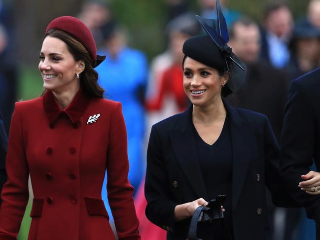 Princess Catherine and Meghan Markle were all smiles in 2018. Picture: Getty Images