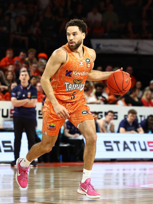 Taipans' Tad Dufelmeier in the National Basketball League (NBL) match between the Cairns Taipans and the Adelaide 36ers, held at the Cairns Convention Centre. Picture: Brendan Radke