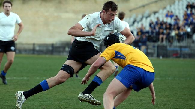 Nick Frost in action for Knox Grammar School in 2017.