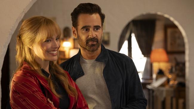 Margot Robbie and Colin Farrell in first look images from their film, A Big Bold Beautiful Journey. Picture: Supplied