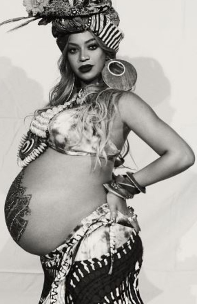 Pregnant Beyonce at the ‘Carter Push Party’. Picture: @beyonce/Instagram