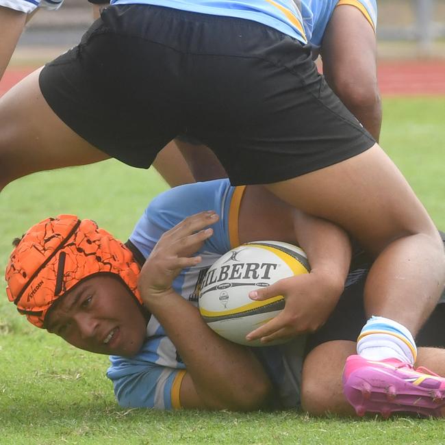 QLD Rugby Union State Championships (17-18 years boys) at the Townsville Sports Precinct. Friday May 23. Northern against Peninsular. Picture: Evan Morgan