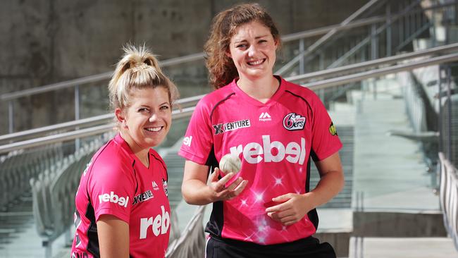 Kara Sutherland and Emily Leys from the Sydney Sixers will be part of the team that will play the Hobart Hurricanes in the Womens Big Bash League at Waverley Oval on the 15th of January.